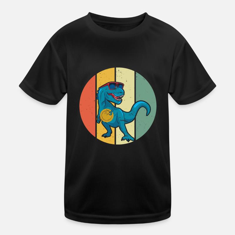 Disc Golf Dino - Disc Golfer Dinosaur Disc Golfing Kinder Funktions-T-Shirt