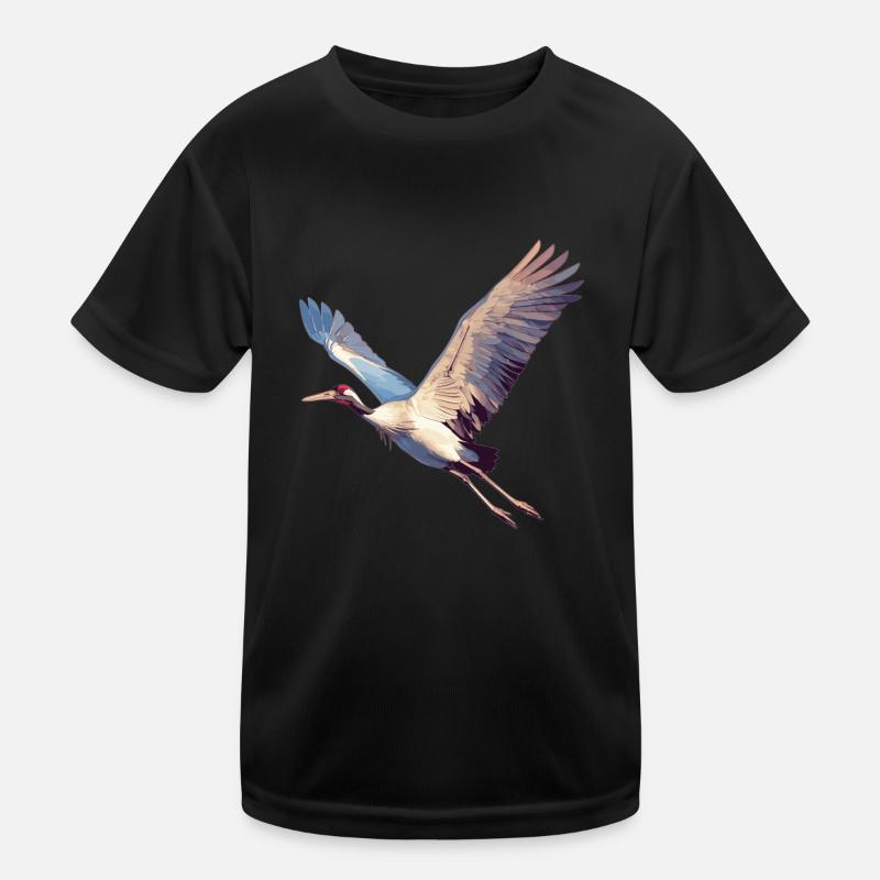 Kraniche Kranich Kinder Funktions-T-Shirt