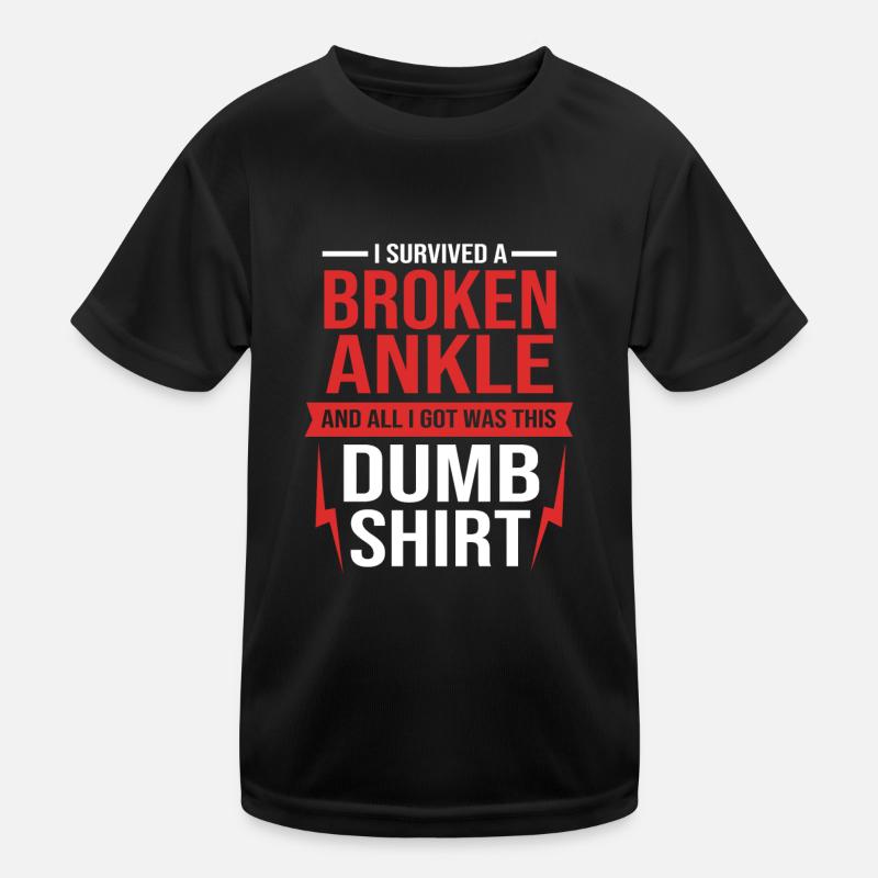 Broken Arm Bone Fracture Kids Functional T-Shirt