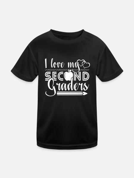 2nd Grade Teacher I Love My 2nd Graders - Kids Functional T-Shirt - black - Front