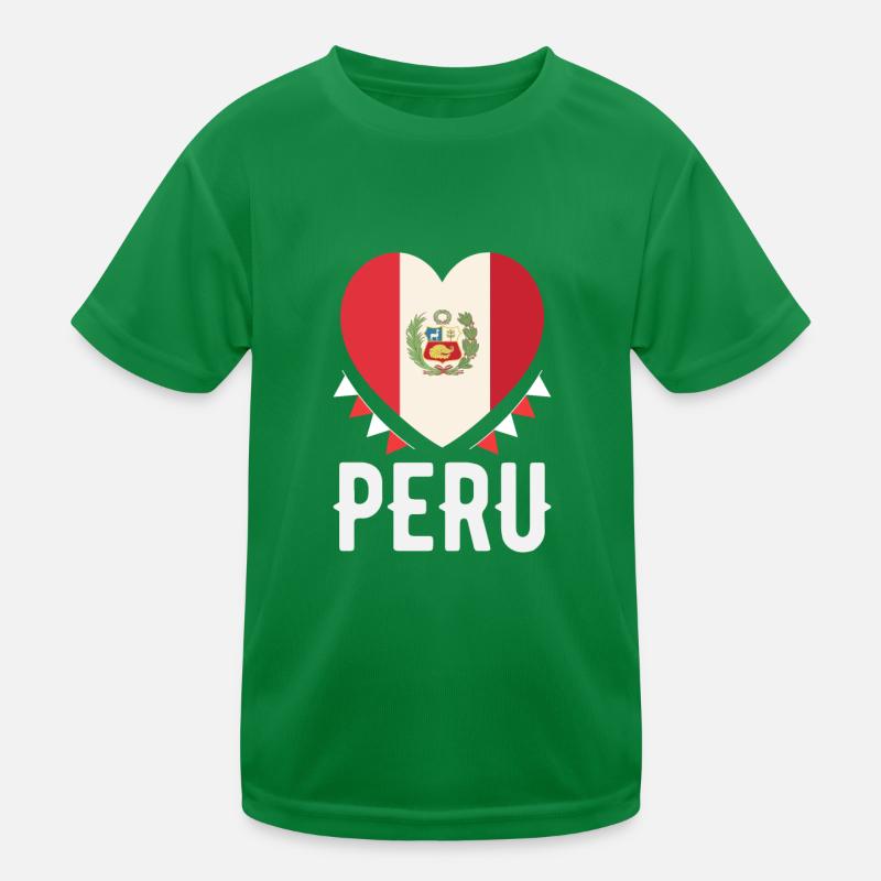 Peru Peruaner Geschenk Kinder Funktions-T-Shirt