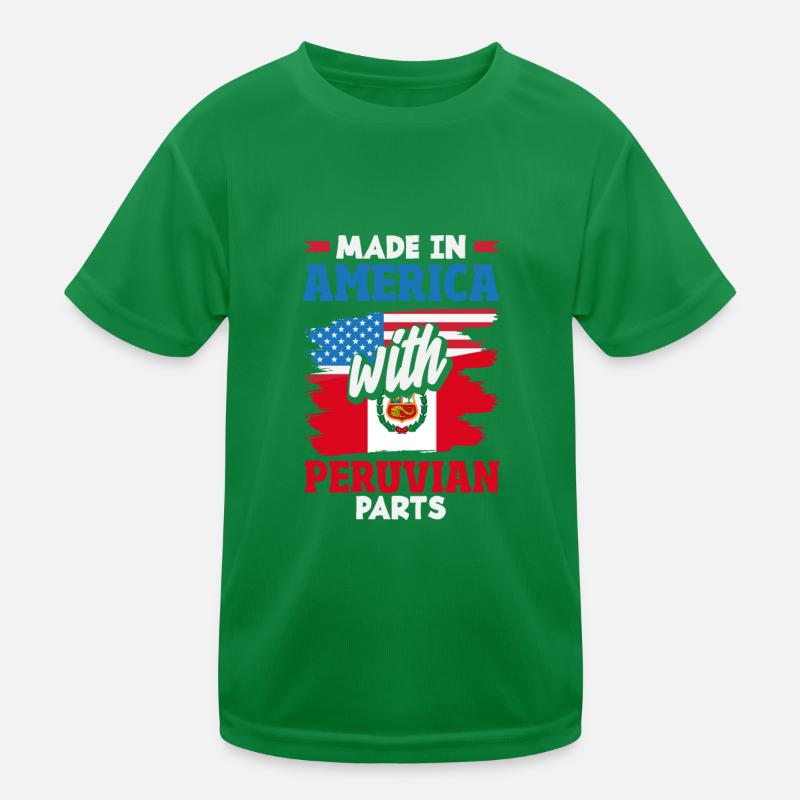 Peru Peruaner Geschenk Kinder Funktions-T-Shirt
