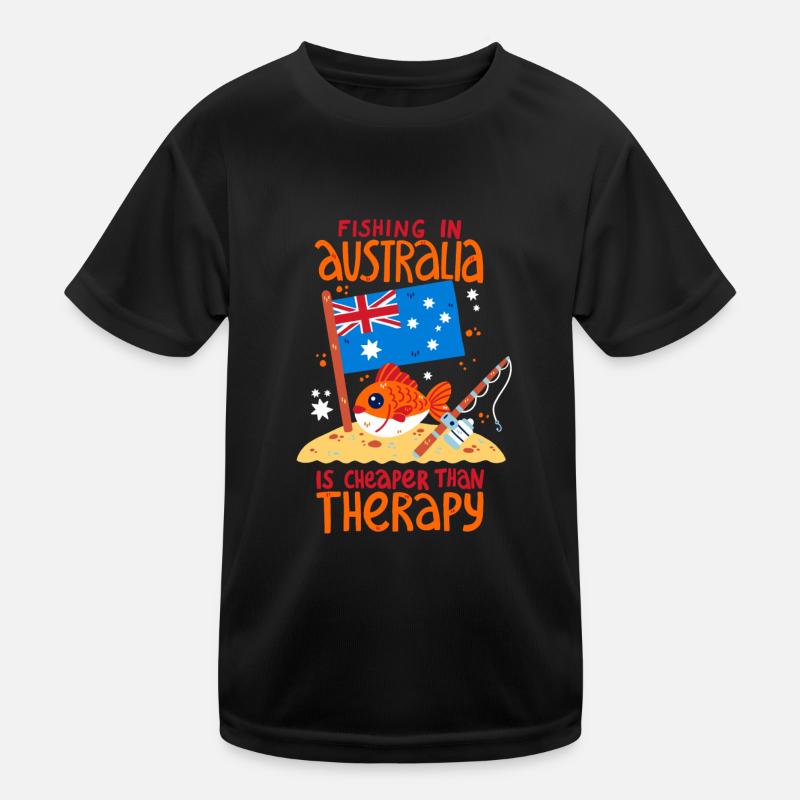 La pêche en Australie est moins chère que la thérapie T-shirt sport Enfant