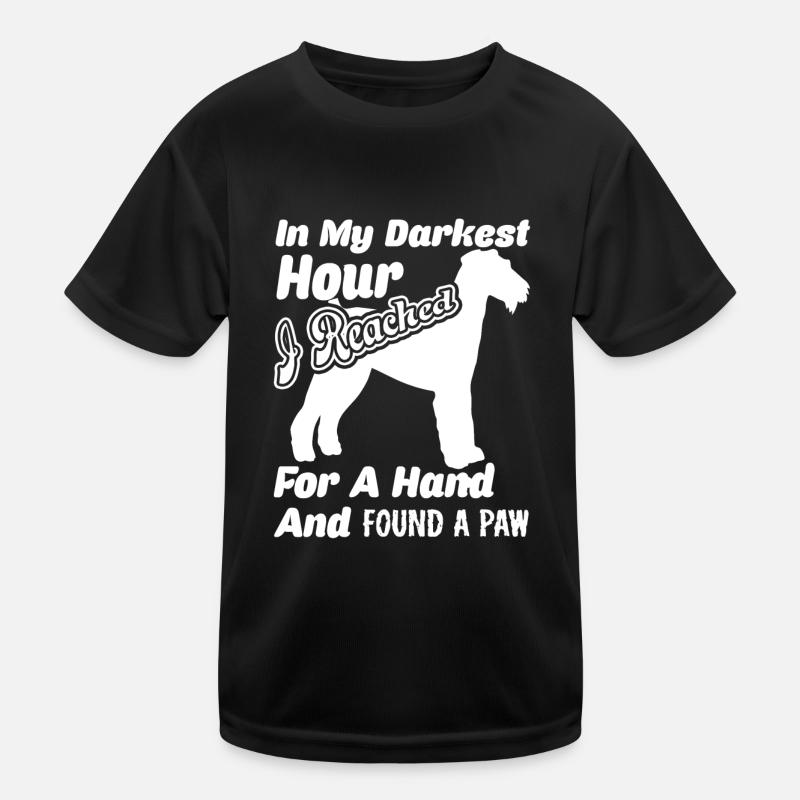 Airedale Terriers In My Darkest Hour Kids Functional T-Shirt