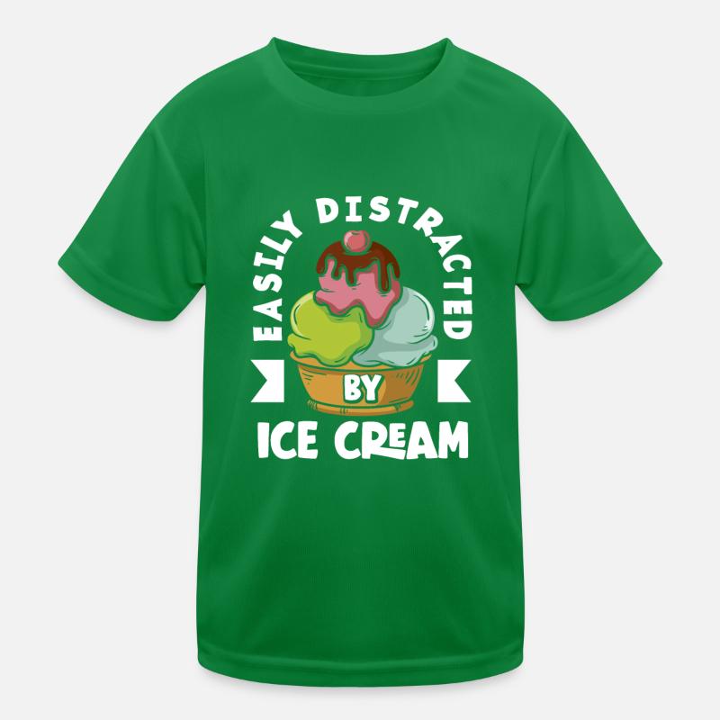 Amateur de crème glacée Distraction Léger T-shirt sport Enfant