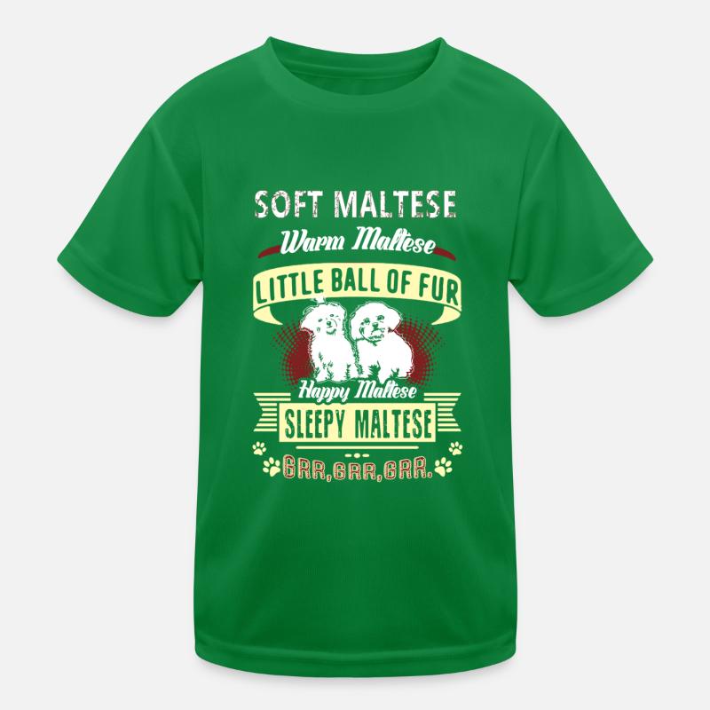 Soft Maltese Warm Maltese Kids Functional T-Shirt