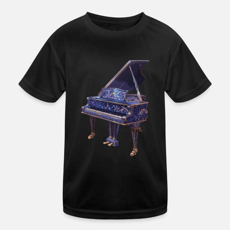 Klavier Kinder Funktions-T-Shirt