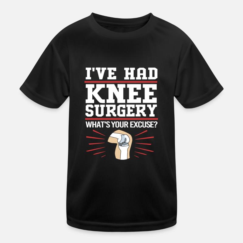 Knee Surgery Kids Functional T-Shirt