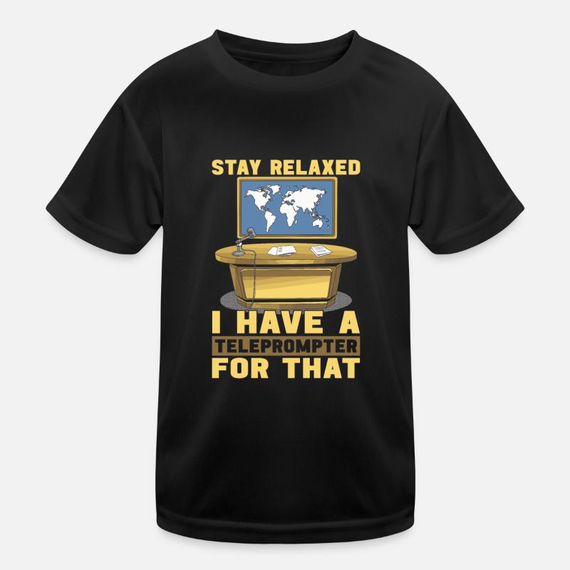 Nachrichtensprecher Kinder Funktions-T-Shirt