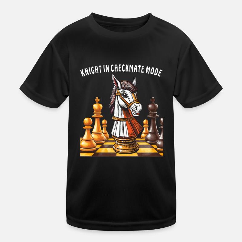 SCHACH KNIGHT IN CHECKMATE MODE Kinder Funktions-T-Shirt