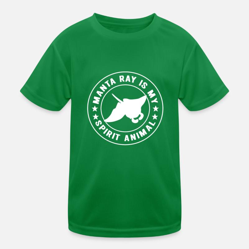 Mantarochen Großer Manta Meeresbewohner Kinder Funktions-T-Shirt