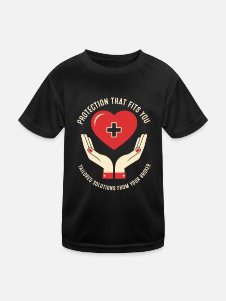 Protection that fits you – tailored solutions from - Kids Functional T-Shirt - black - Front