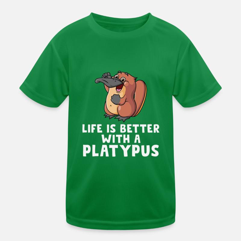 Schnabeltier Kinder Funktions-T-Shirt