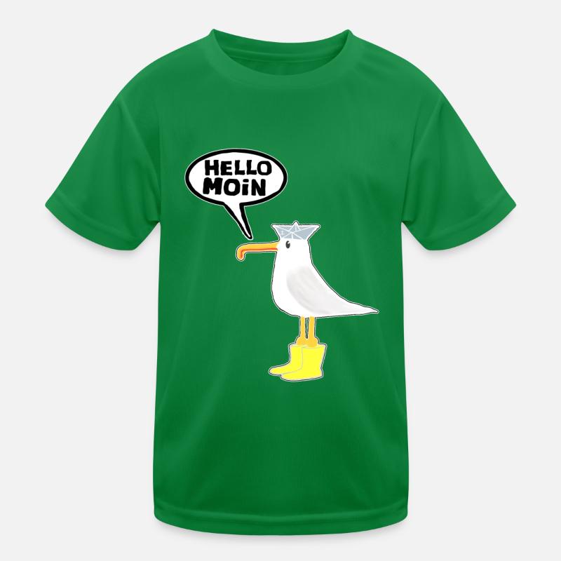 Hello Seagull Bottes en caoutchouc Hello Moin T-shirt sport Enfant