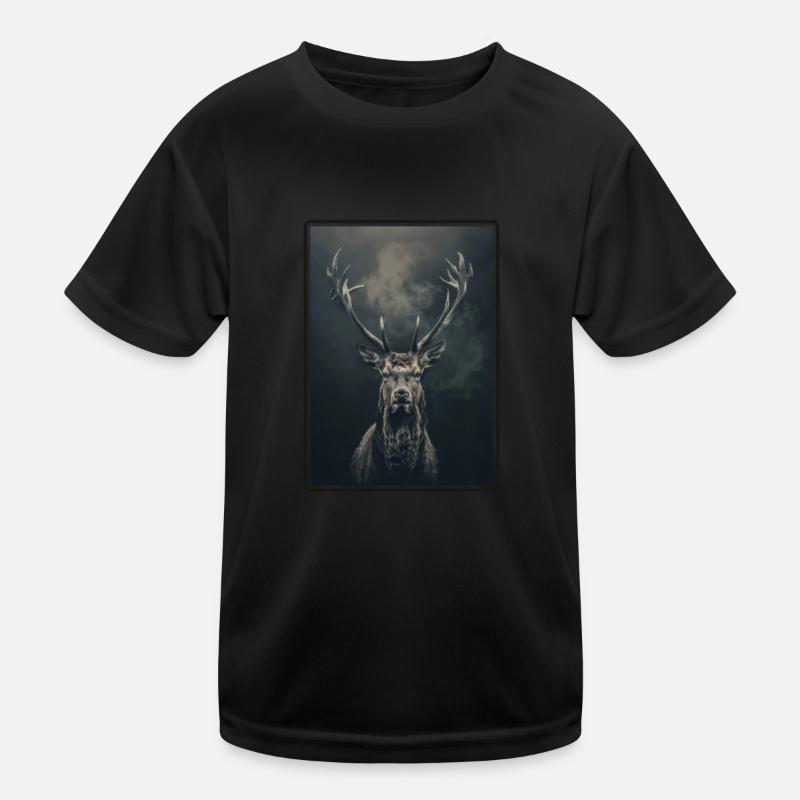 Hirsche Hirsch Kinder Funktions-T-Shirt