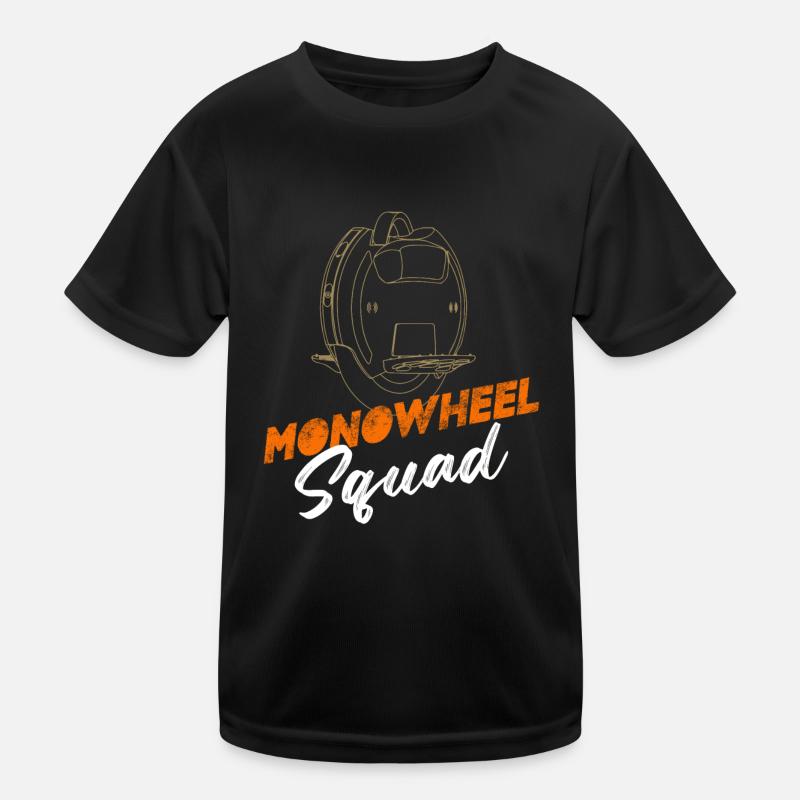 Monowheel Squad One-Wheel Scooter EUC Unicycle Kids Functional T-Shirt