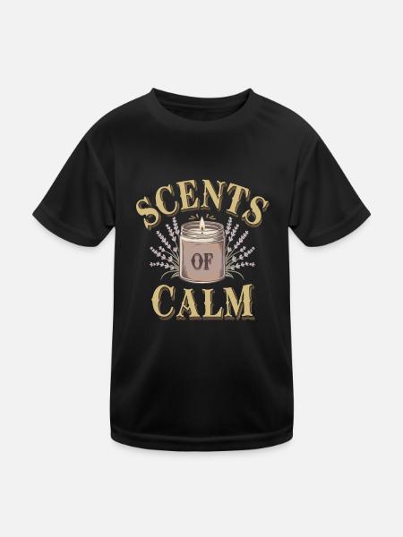 Des bougies faites à la main et créatives à fabriquer soi-même - T-shirt sport Enfant - noir - Devant