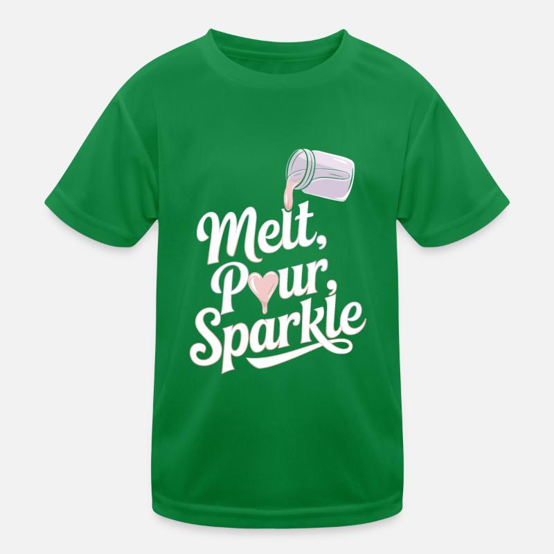 Des bougies faites à la main et créatives à fabriquer soi-même T-shirt sport Enfant