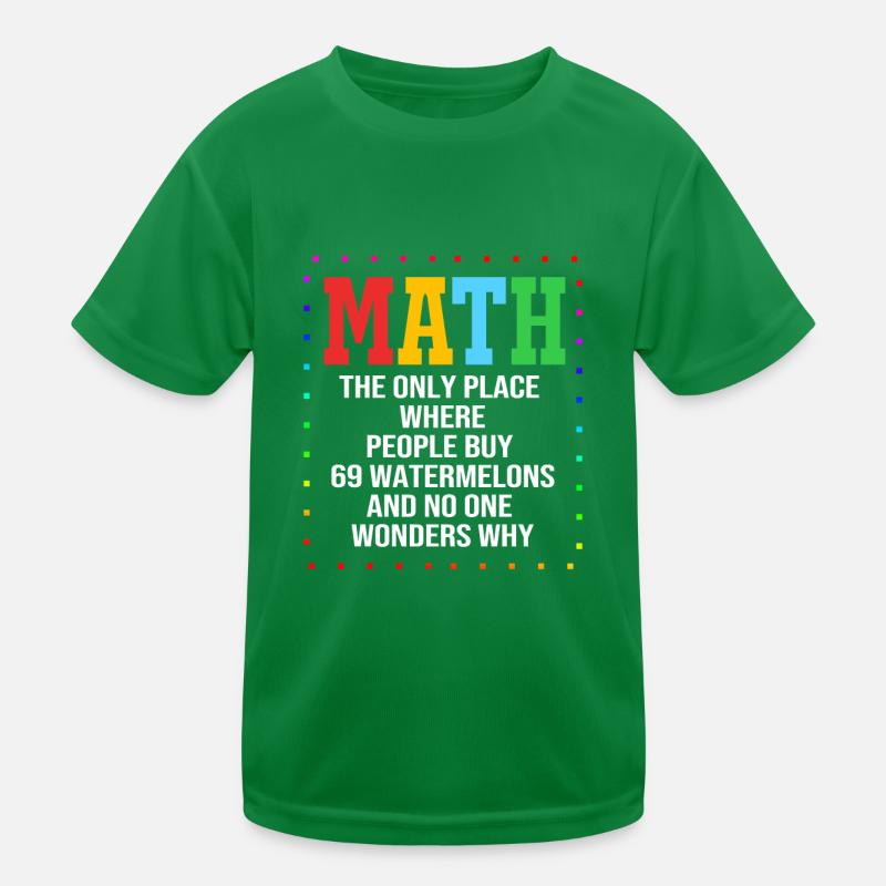 Mathematics Kids Functional T-Shirt