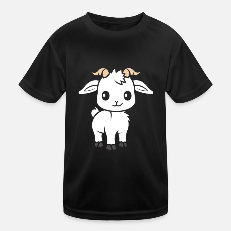 Ziegenbock Kinder Funktions-T-Shirt