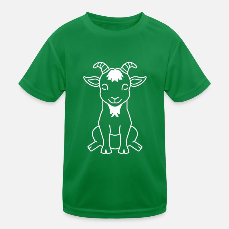Ziegenbock Kinder Funktions-T-Shirt
