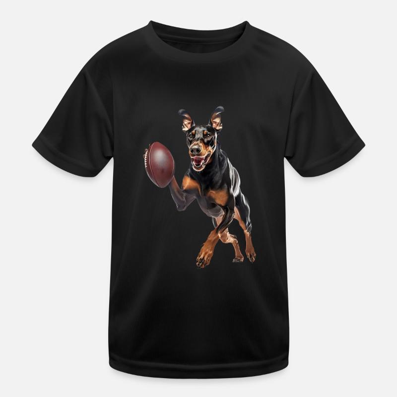 Doberman Kids Functional T-Shirt