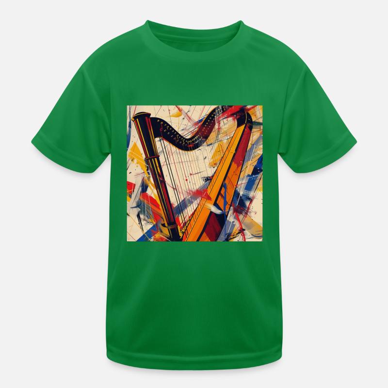 Harfe Kinder Funktions-T-Shirt