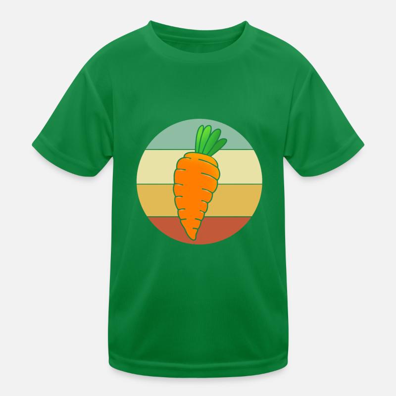 Karotte Gemüse Kinder Funktions-T-Shirt