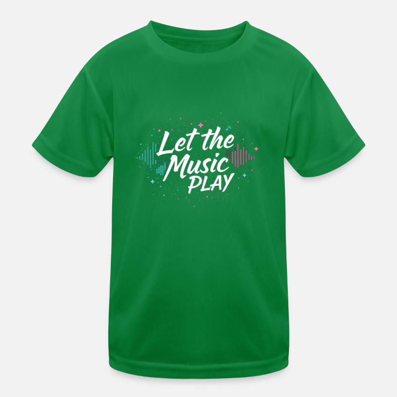 Techno Let The Music Play Techno Techno Musik Kinder Funktions-T-Shirt