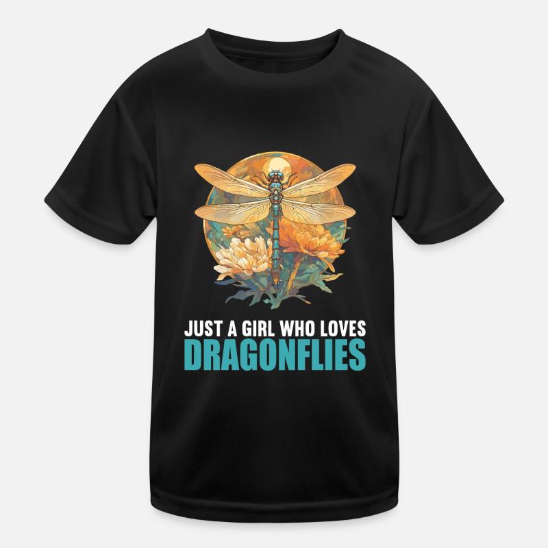Libellen Libelle Kinder Funktions-T-Shirt