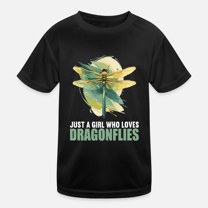 Libellen Libelle Kinder Funktions-T-Shirt