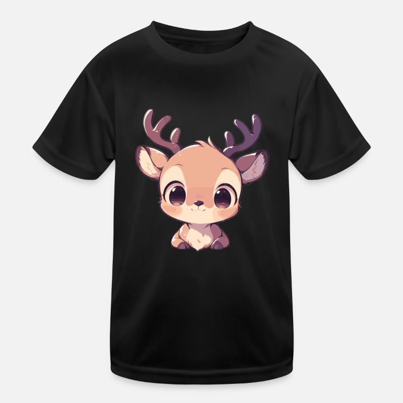 Elche Elch Kinder Funktions-T-Shirt