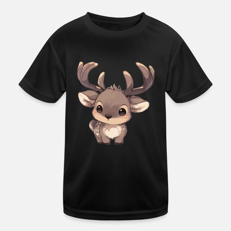 Elche Elch Kinder Funktions-T-Shirt