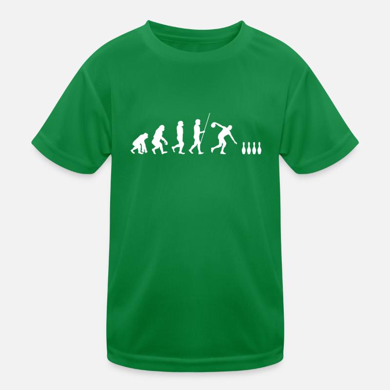 Human evolution to skittles Kids Functional T-Shirt