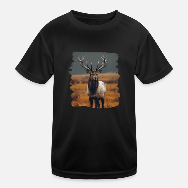 Elche Elch Kinder Funktions-T-Shirt