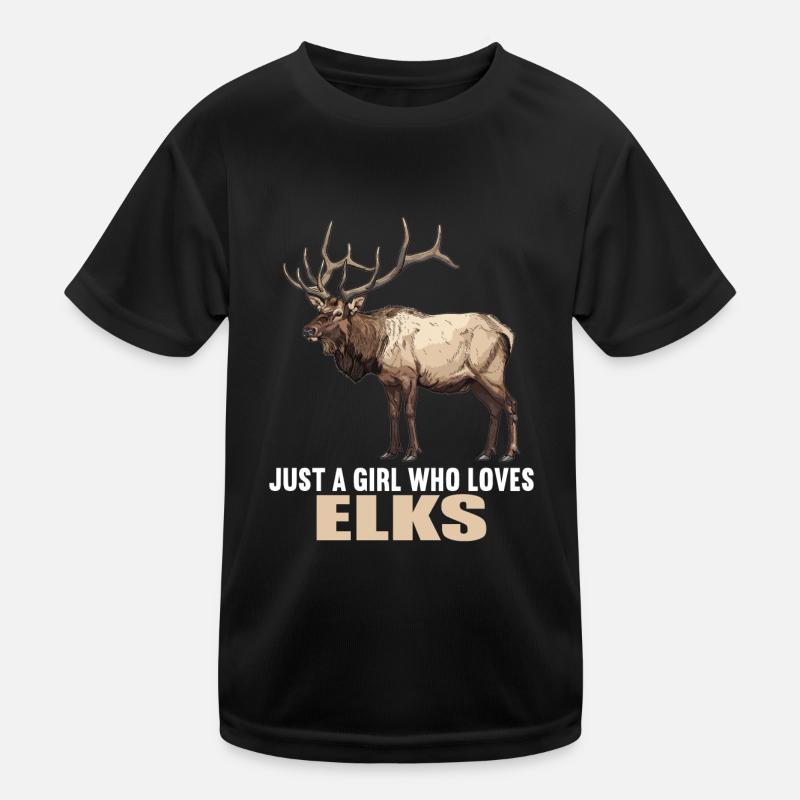 Elche Elch Kinder Funktions-T-Shirt