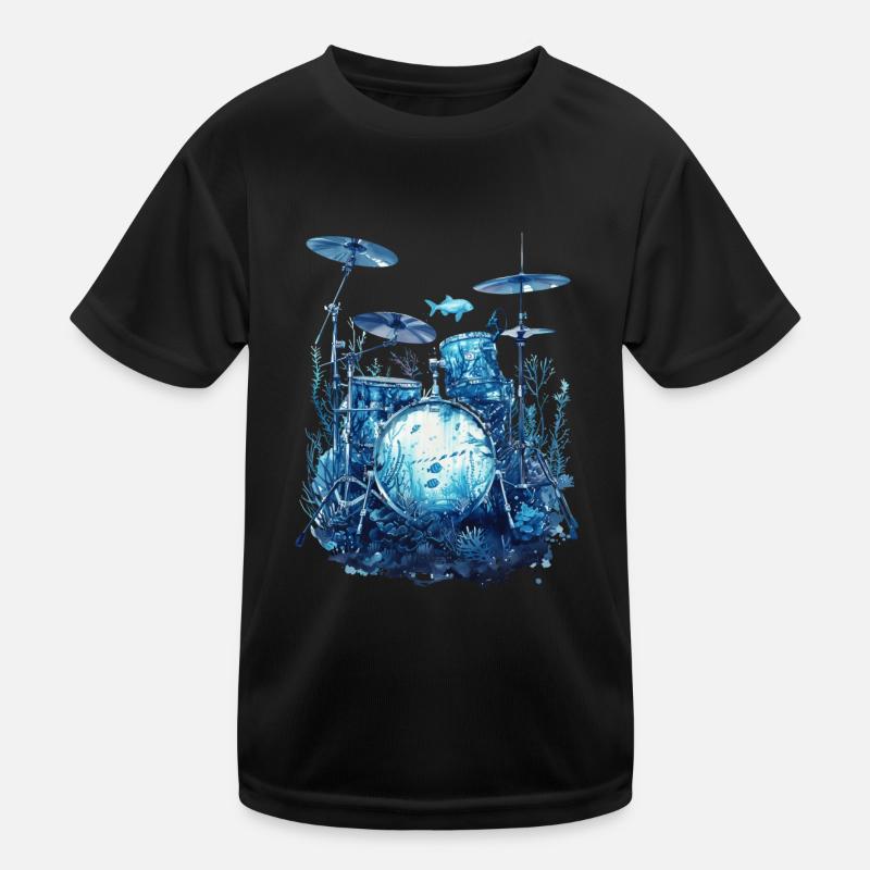 Fish Drums Kids Functional T-Shirt