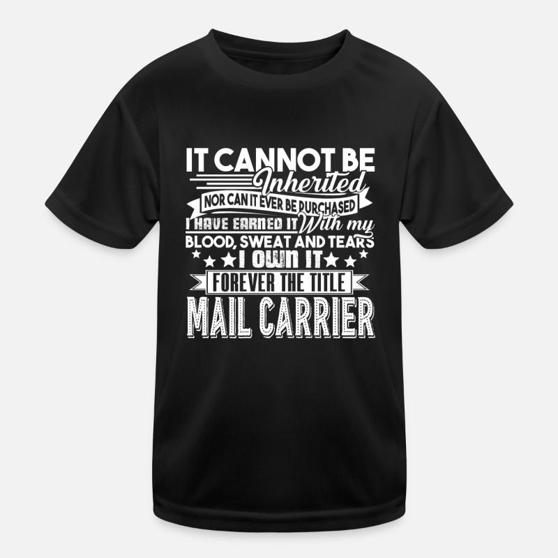 Mail Carrier Forever Title Mail Carrier Kids Functional T-Shirt