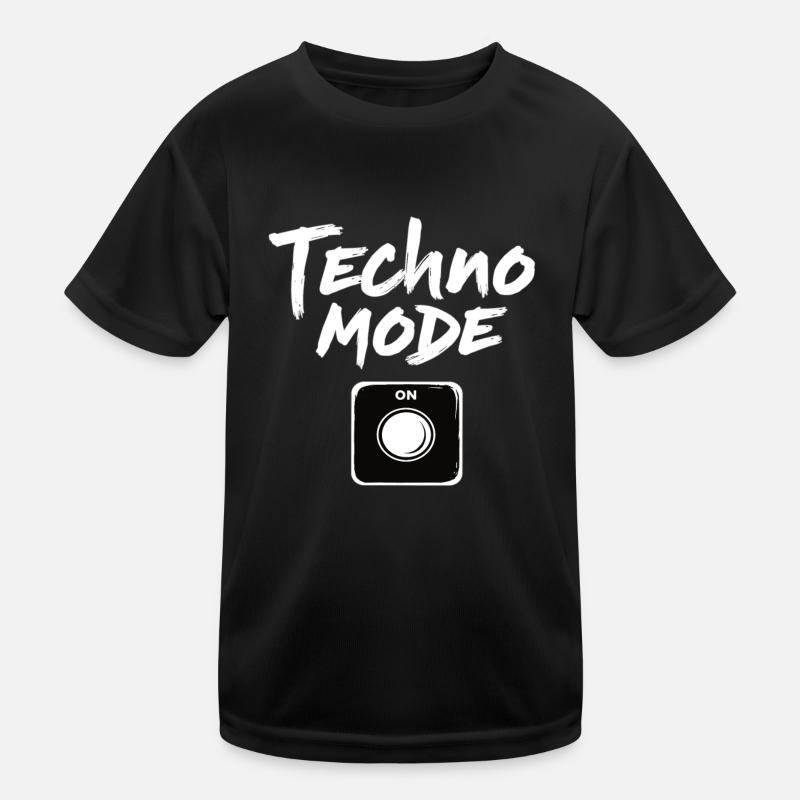 Techno Mode On Techno Techno Music Techno Kids Functional T-Shirt