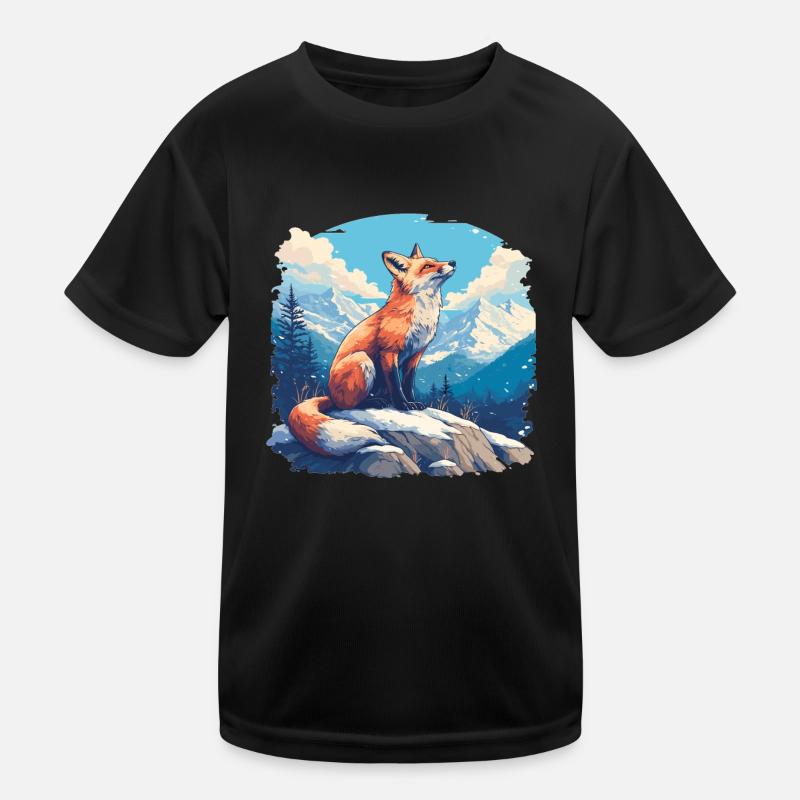 Foxes Fox Kids Functional T-Shirt