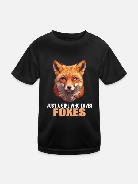 Foxes Fox - Kids Functional T-Shirt - black - Front