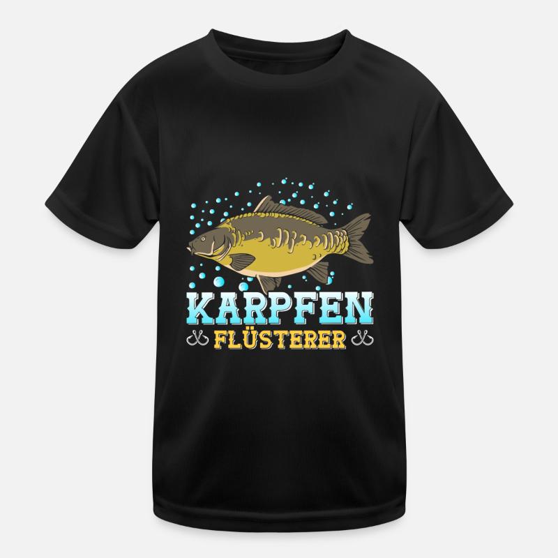 Angeln Hobby KARPFEN FLÜSTERER Lustiges Angler Kinder Funktions-T-Shirt