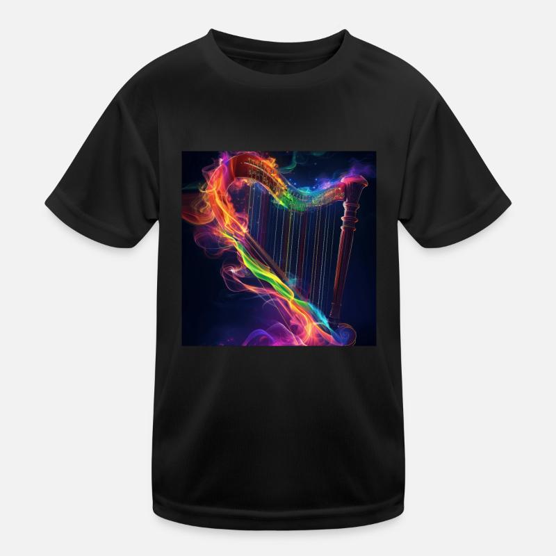 Harfe Kinder Funktions-T-Shirt