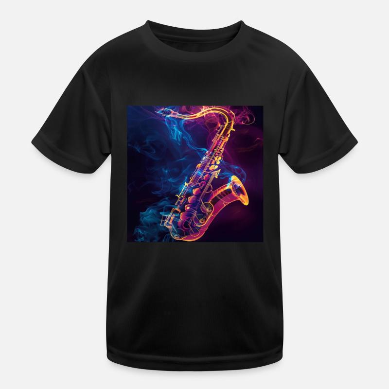 Saxophon Kinder Funktions-T-Shirt