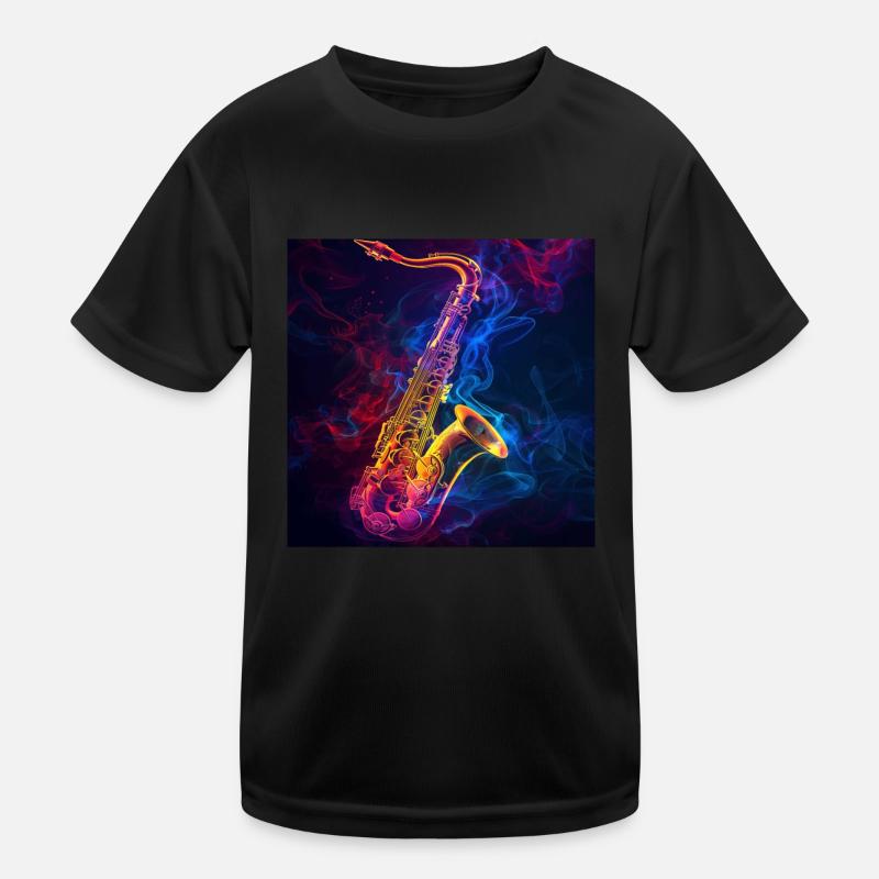 Saxophone Kids Functional T-Shirt