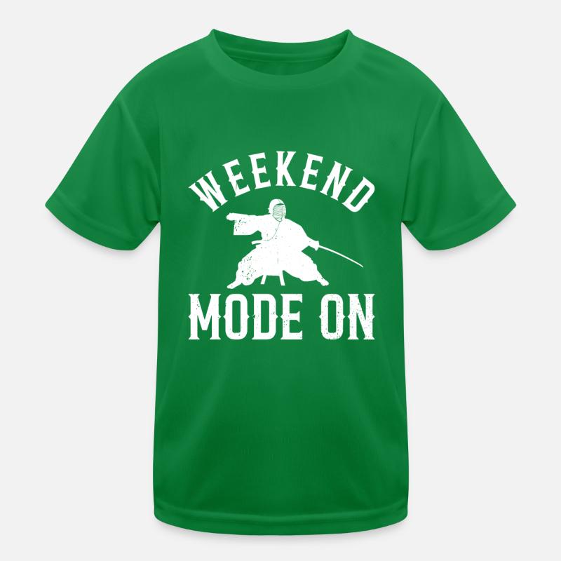 Kendo Weekend Mode On - Kendo Fighter Kinder Funktions-T-Shirt