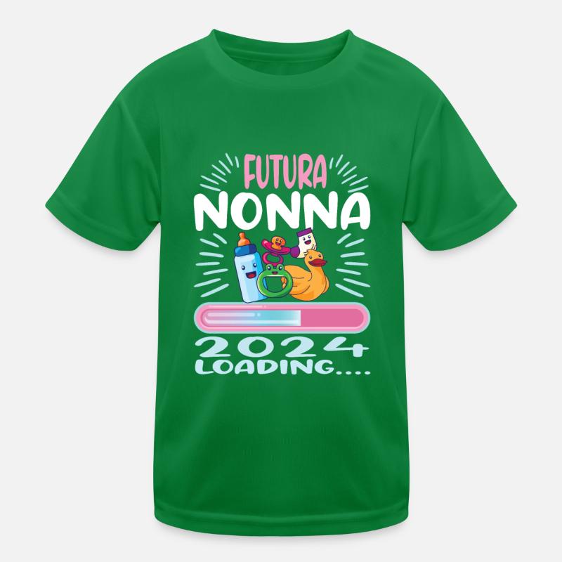 Nonna 2024 Loading Oma 2024 Kinder Funktions-T-Shirt