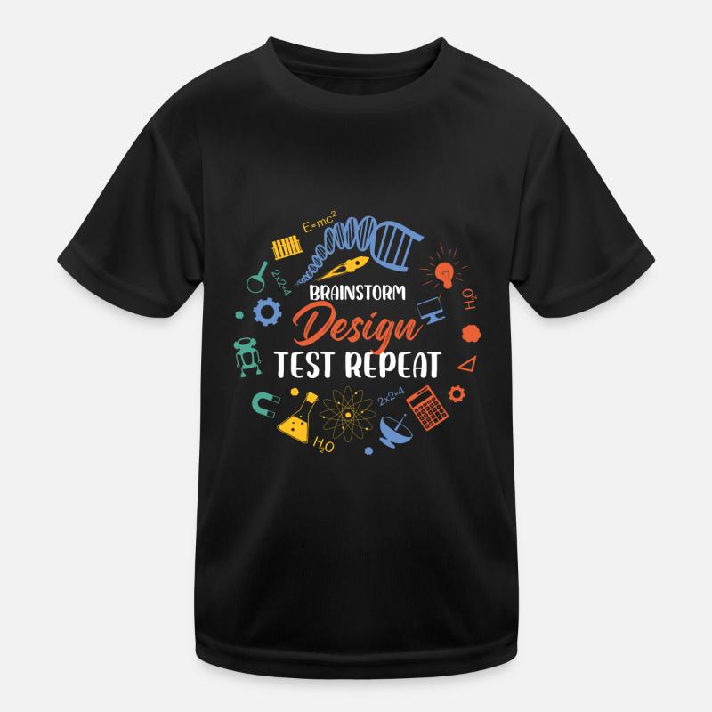Brainstorm Design Test Repeat Special Education Kids Functional T-Shirt