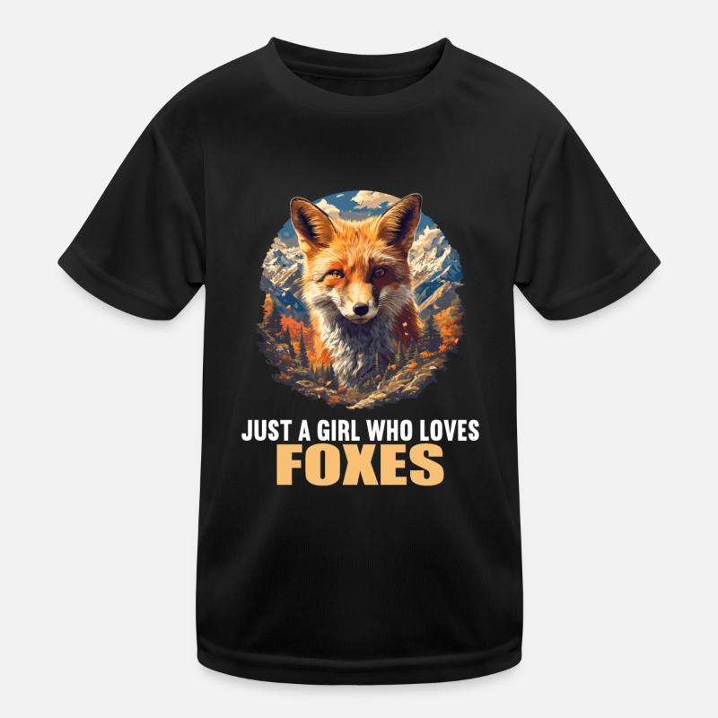Foxes Fox Kids Functional T-Shirt