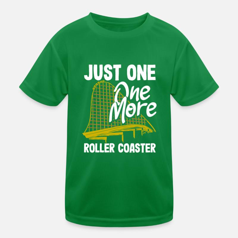 Roller coaster just ride one more Kids Functional T-Shirt